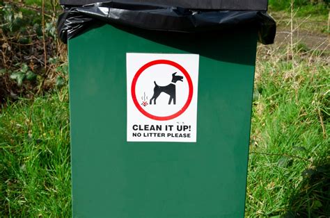 recycle bin for dog waste.